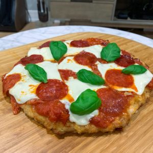 unfried crispy chicken crust pizza